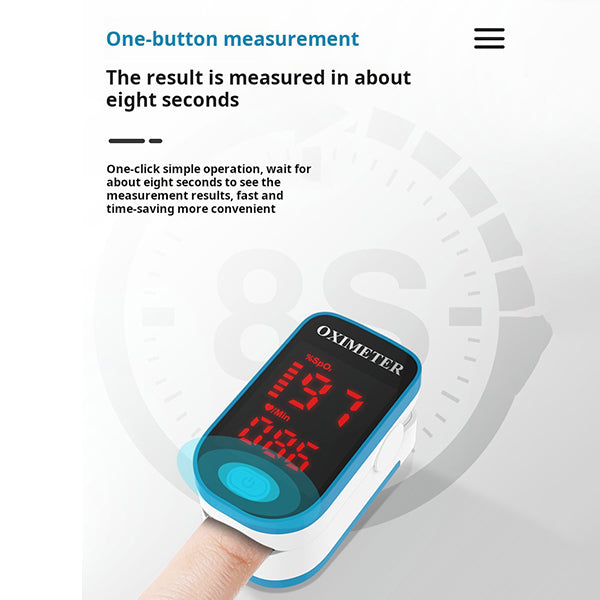 Digital Pulse Oximeter Blood Oxygen Saturation Monitor