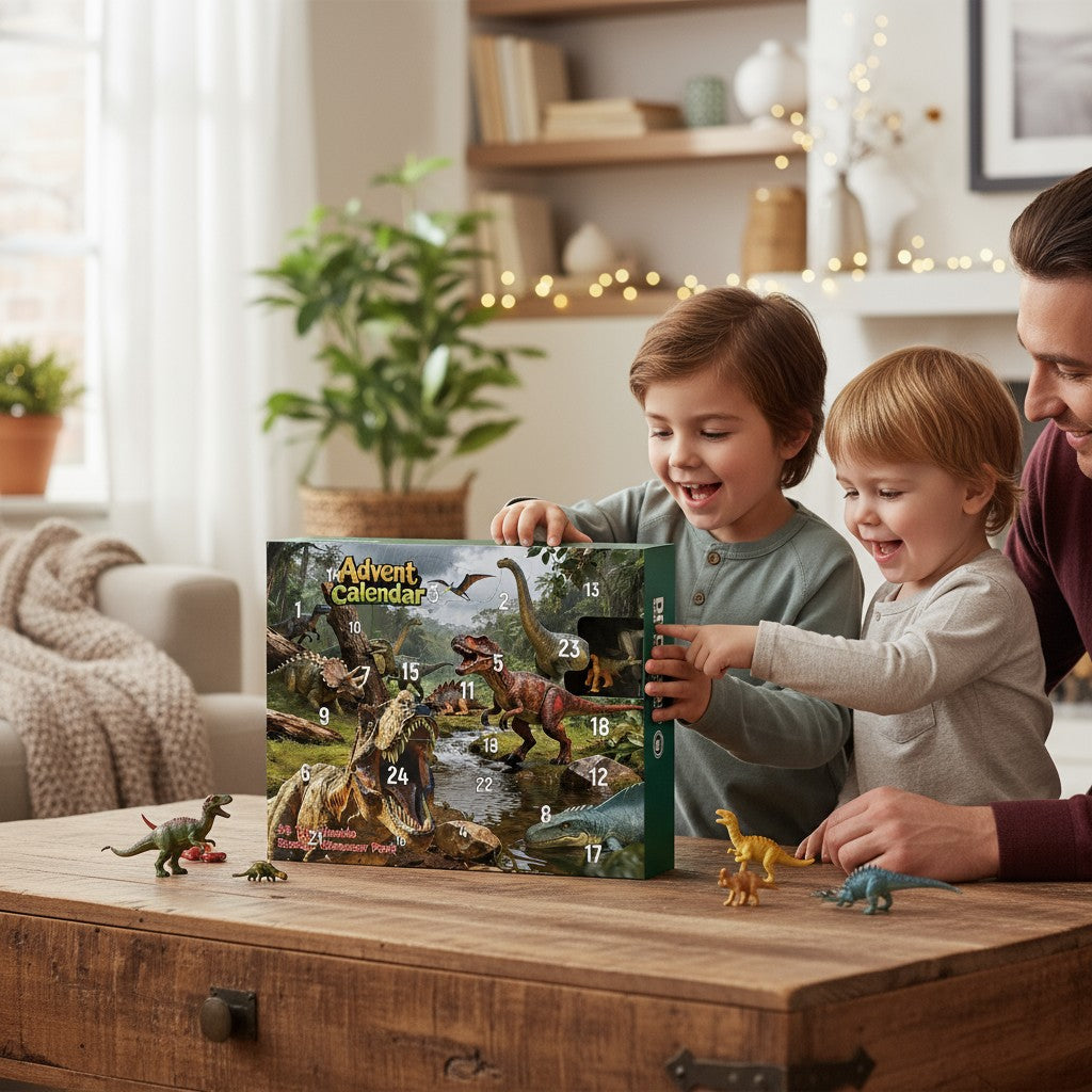 Dinosaur Advent Calendar with 24 Gift Figures for Kids