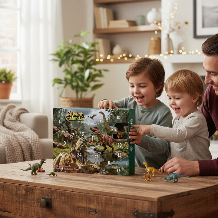 Dinosaur Advent Calendar with 24 Gift Figures for Kids