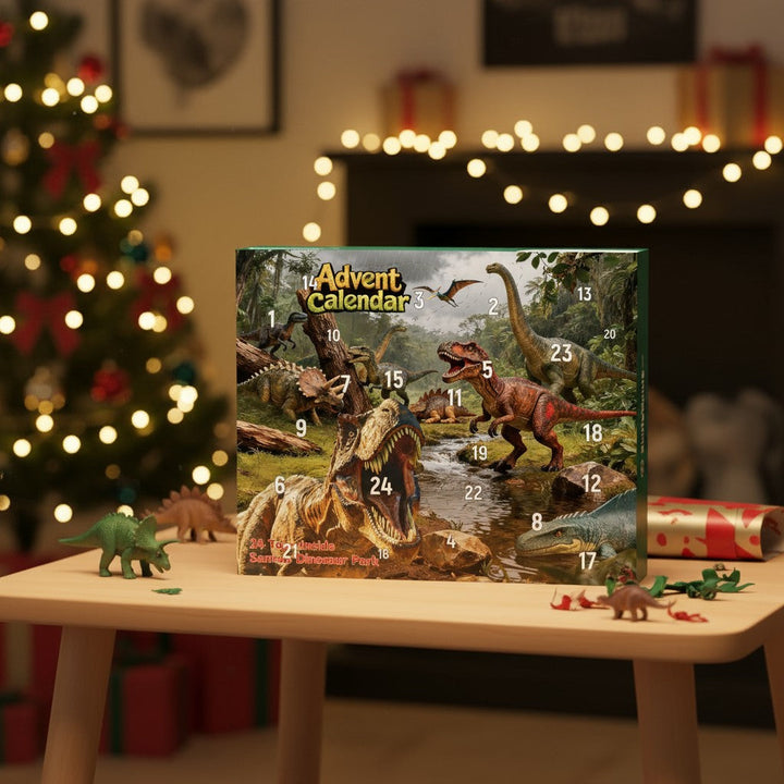Dinosaur Advent Calendar with 24 Gift Figures for Kids