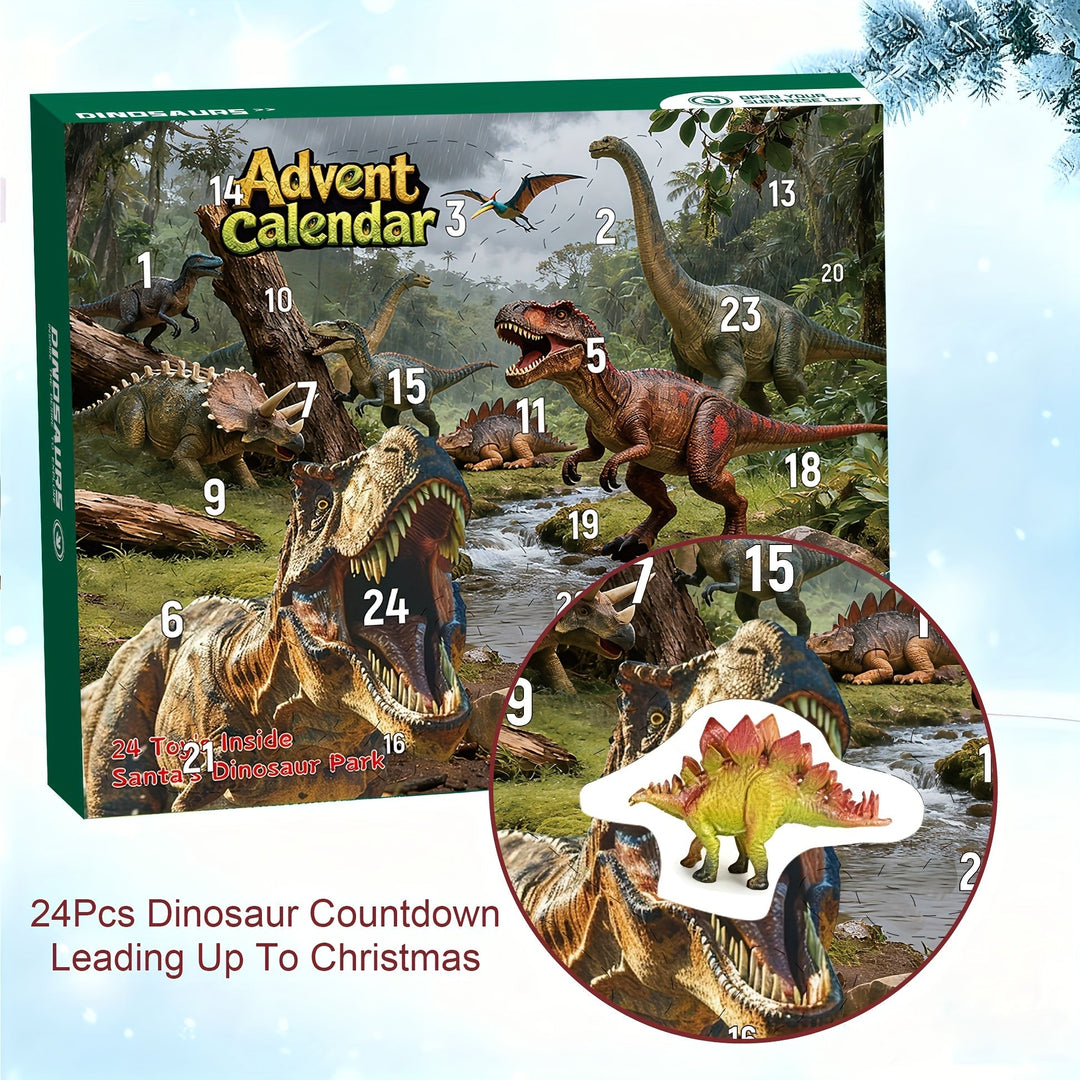 Dinosaur Advent Calendar with 24 Gift Figures for Kids