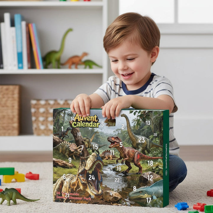 Dinosaur Advent Calendar with 24 Gift Figures for Kids