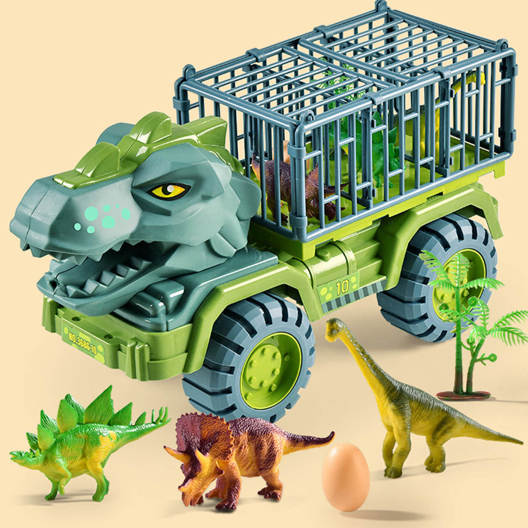 Dinosaur Car Carrier Truck Toy Set for Kids