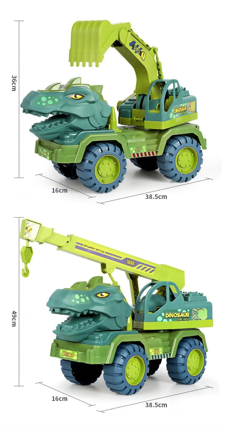 Dinosaur Excavator Truck Toy Set for Kids