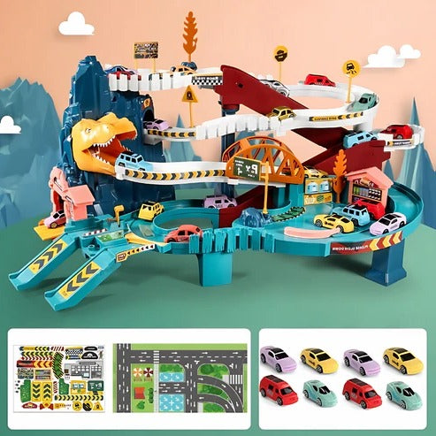 Dinosaur Race Track Toy Set for Kids