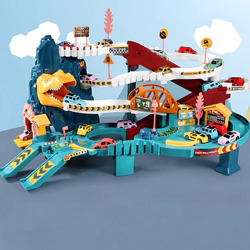 Dinosaur Race Track Toy Set for Kids