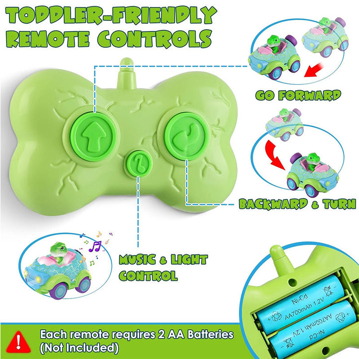Dinosaur Remote Control Car with Rechargeable Battery and Music