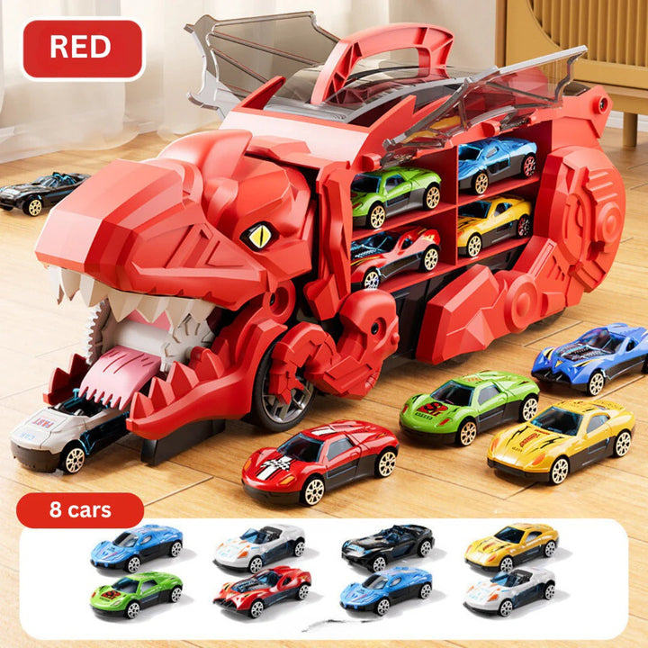 Dinosaur Toy Car Playset with Trucks and Accessories