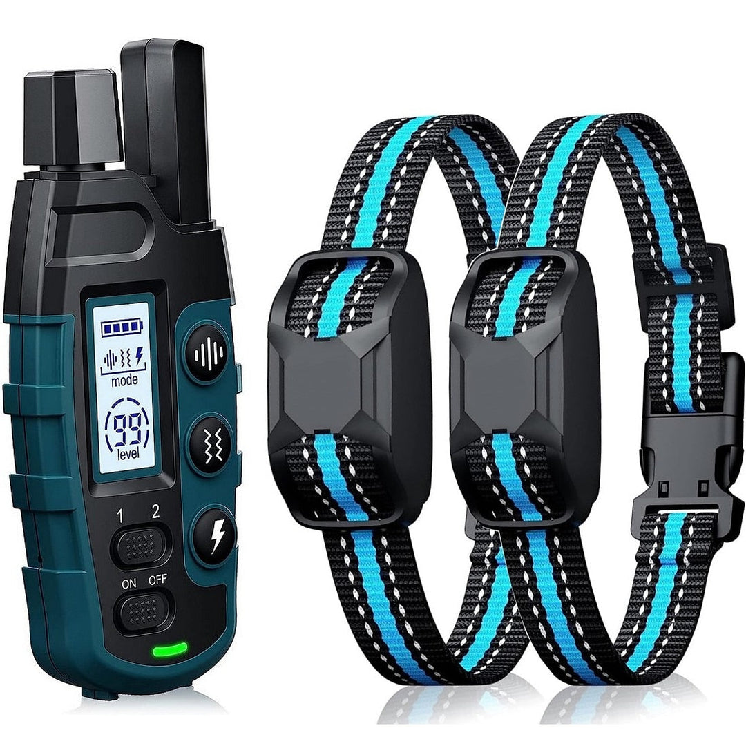 Dog Training Collar with Remote, Waterproof and Rechargeable E-Collar