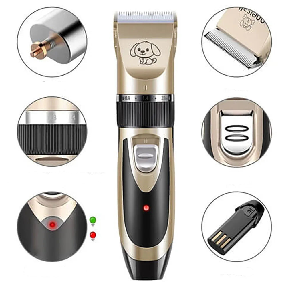Electric Dog Grooming Clippers Trimmer Set for Home Use
