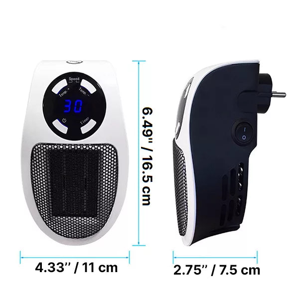 Electric Fan Heater with Remote Control for Home Use