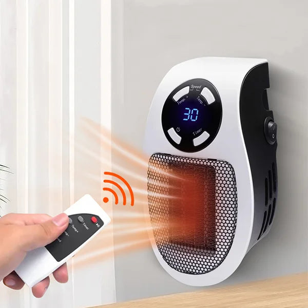 Electric Fan Heater with Remote Control for Home Use