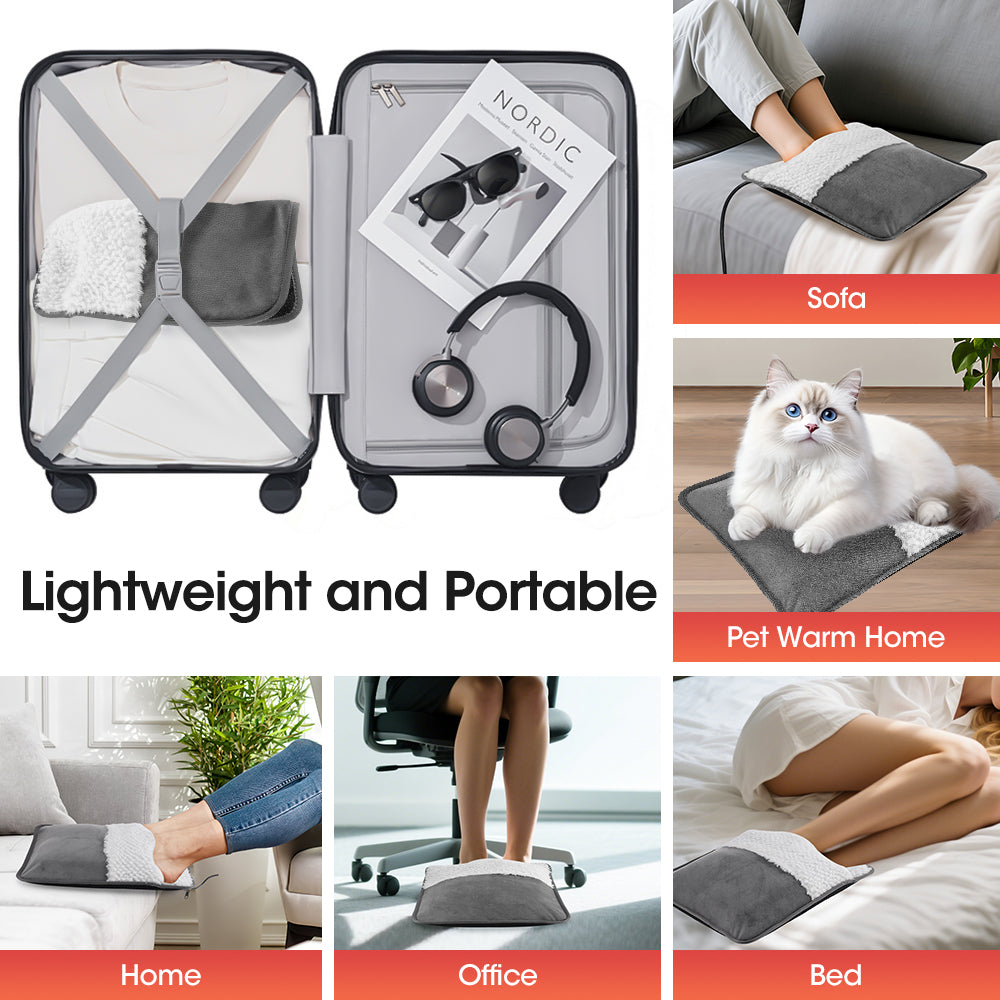 Electric Foot Warmer Heating Pad for Pain Relief and Comfort