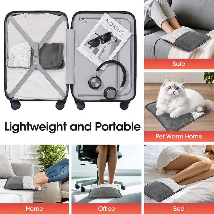 Electric Foot Warmer Heating Pad for Pain Relief and Comfort