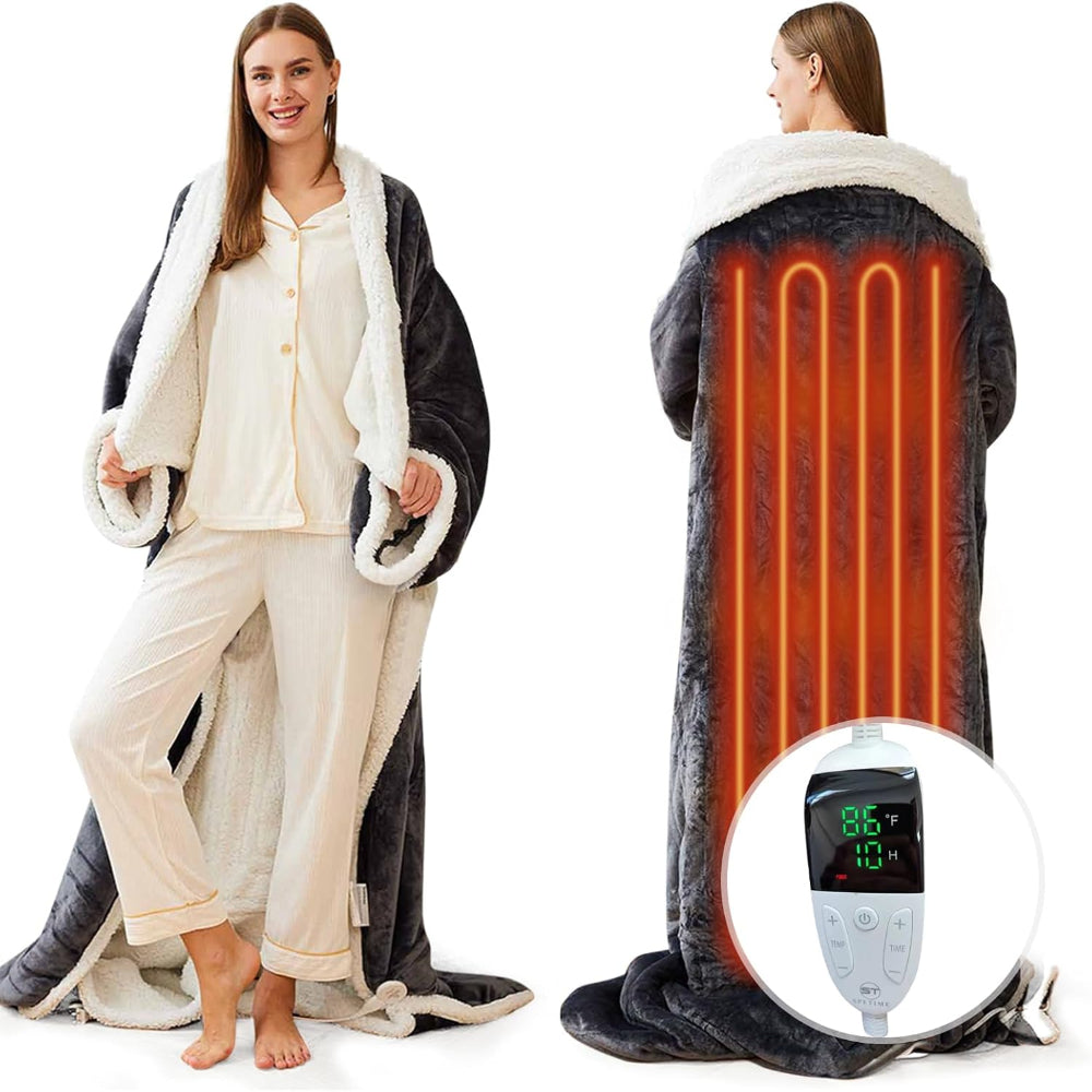 Electric Heated Blanket Sleeves with Adjustable Temperature Control