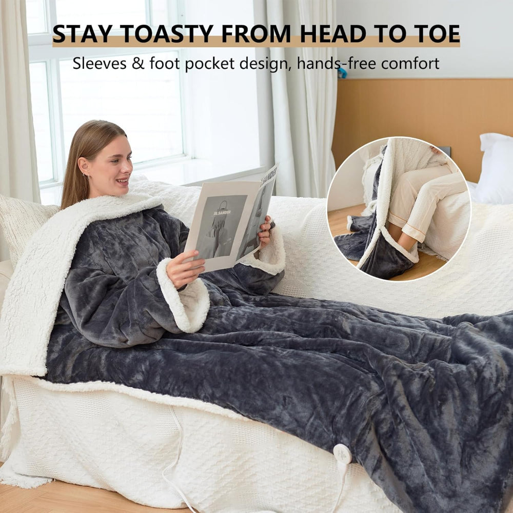 Electric Heated Blanket Sleeves with Adjustable Temperature Control