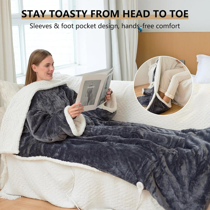 Electric Heated Blanket Sleeves with Adjustable Temperature Control