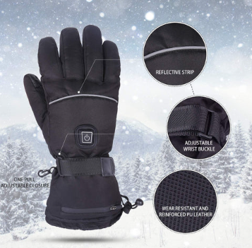 Electric Heated Gloves - 2 Pairs Hand Warmers for Cold Weather