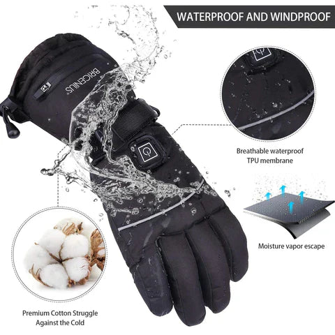 Electric Heated Gloves - 2 Pairs Hand Warmers for Cold Weather