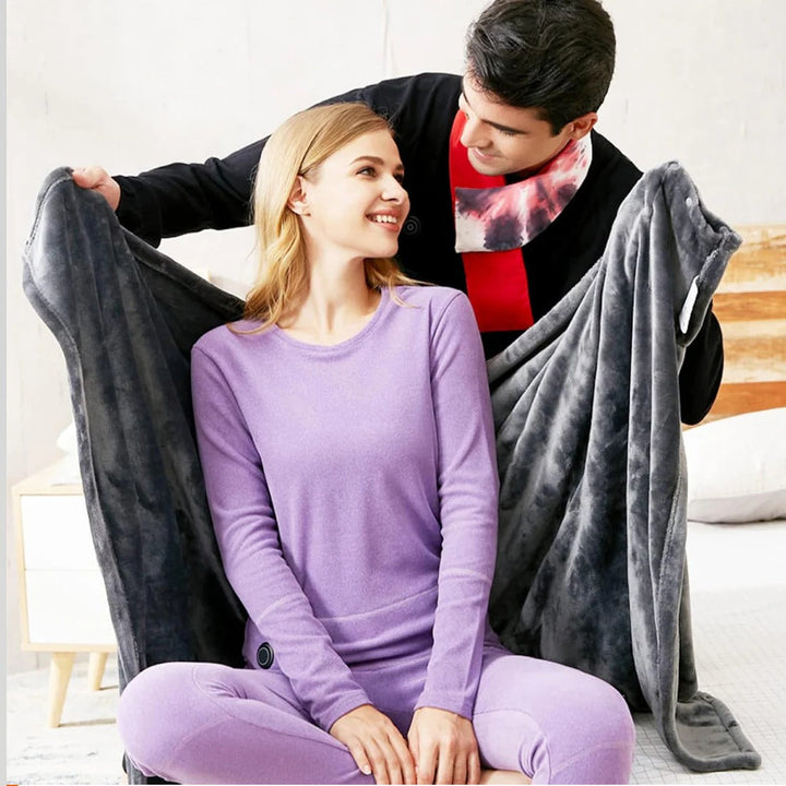 Electric Heated Shawl Blanket Wrap for Portable Warmth