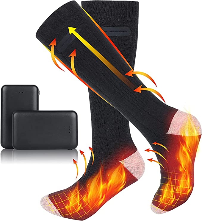 Electric Heated Socks for Foot Warmth - 2 Pairs