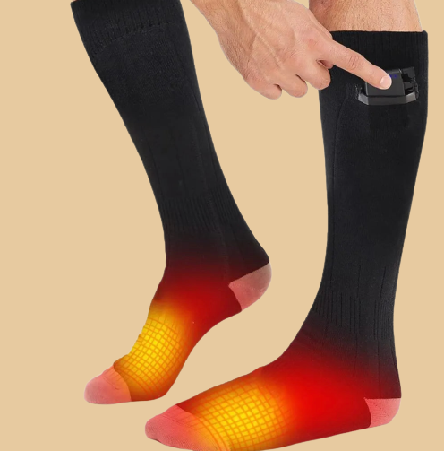 Electric Heated Socks for Foot Warmth - 2 Pairs