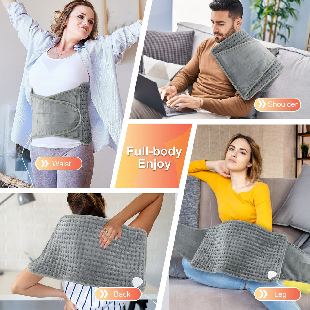 Electric Heating Pad Blanket and Belt for Pain Relief