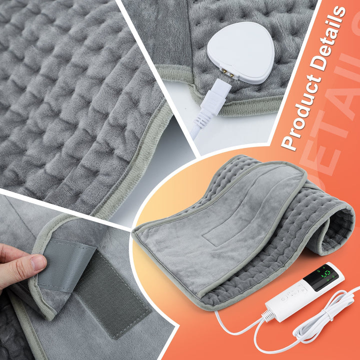 Electric Heating Pad Blanket and Belt for Pain Relief
