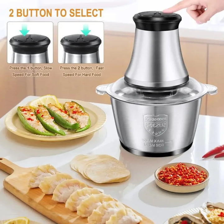 Electric Meat and Vegetable Grinder Chopper 2L Capacity
