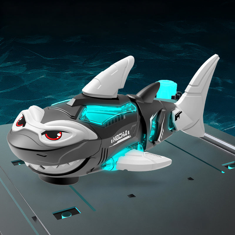 Electric Mechanical Shark Toy with Light and Sound Effects