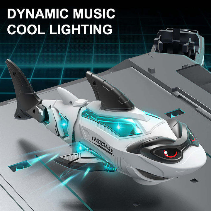 Electric Mechanical Shark Toy with Light and Sound Effects