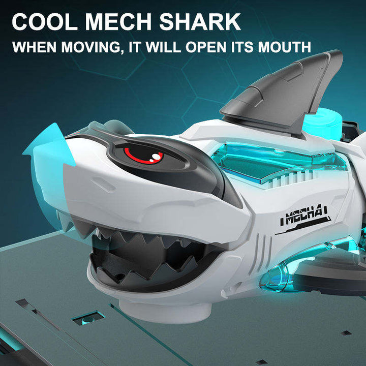 Electric Mechanical Shark Toy with Light and Sound Effects