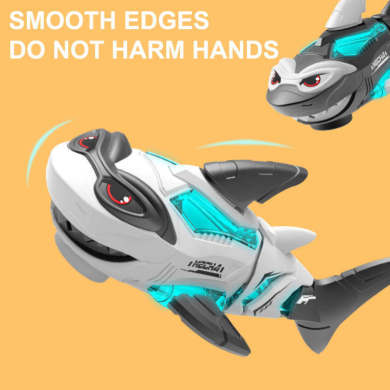 Electric Mechanical Shark Toy with Light and Sound Effects