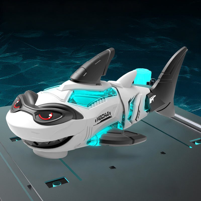 Electric Mechanical Shark Toy with Light and Sound Effects