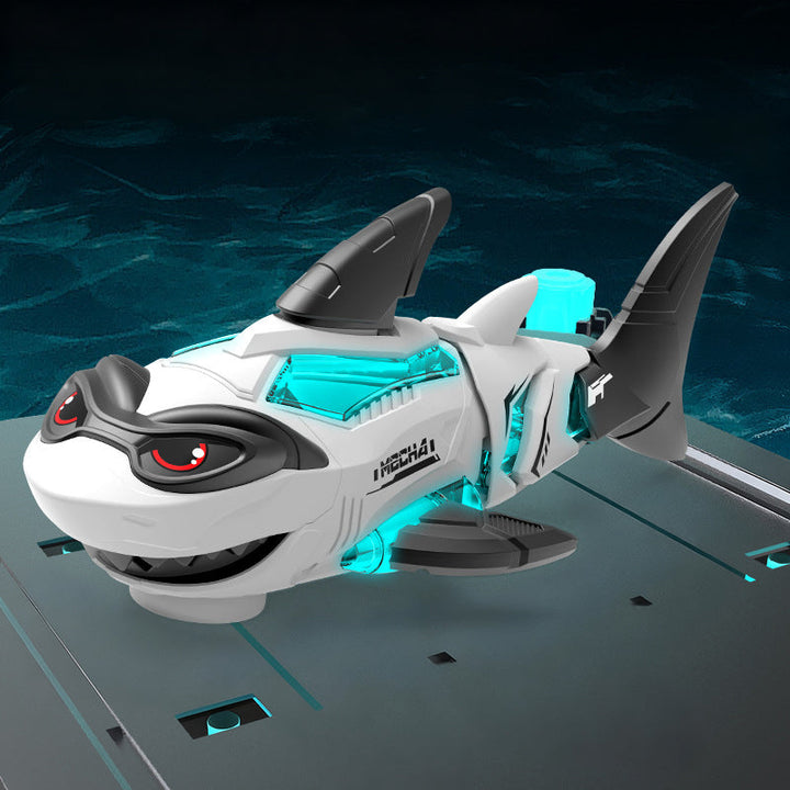 Electric Mechanical Shark Toy with Light and Sound Effects