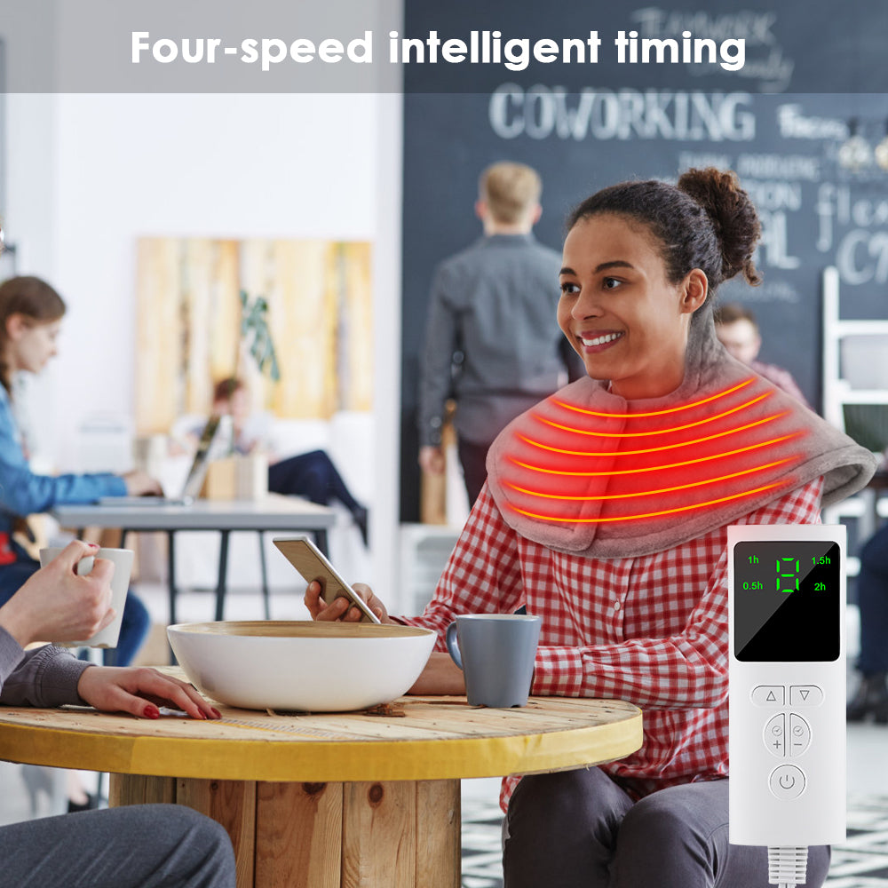 Electric Neck and Shoulder Heating Pad Therapy Wrap