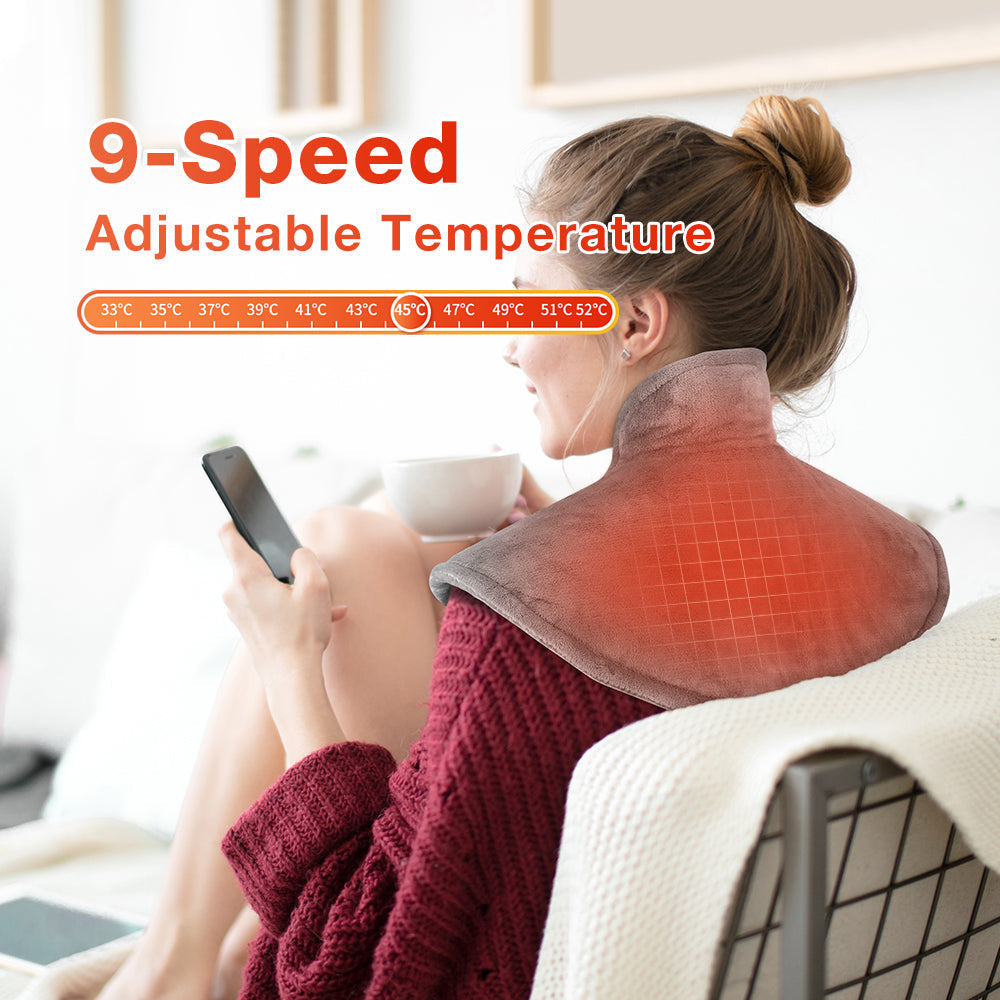 Electric Neck and Shoulder Heating Pad Therapy Wrap