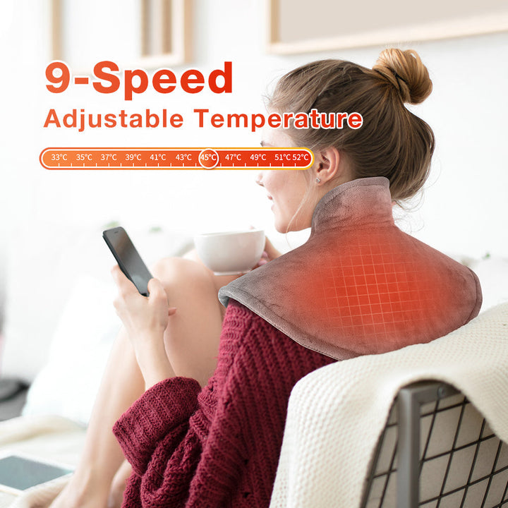 Electric Neck and Shoulder Heating Pad Therapy Wrap