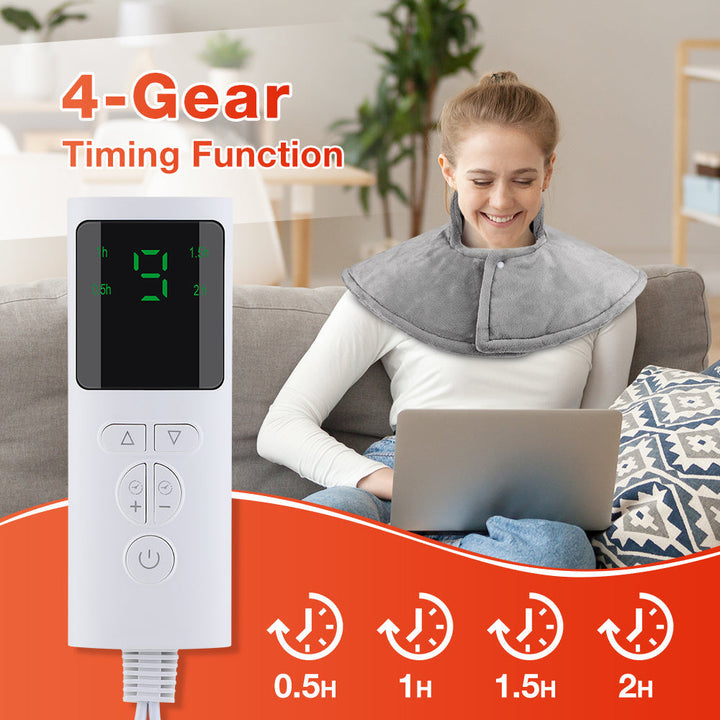 Electric Neck and Shoulder Heating Pad Therapy Wrap