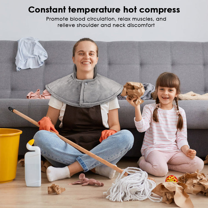 Electric Neck and Shoulder Heating Pad Therapy Wrap