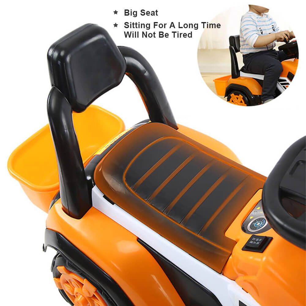 Electric Ride-On Excavator Toy for Kids