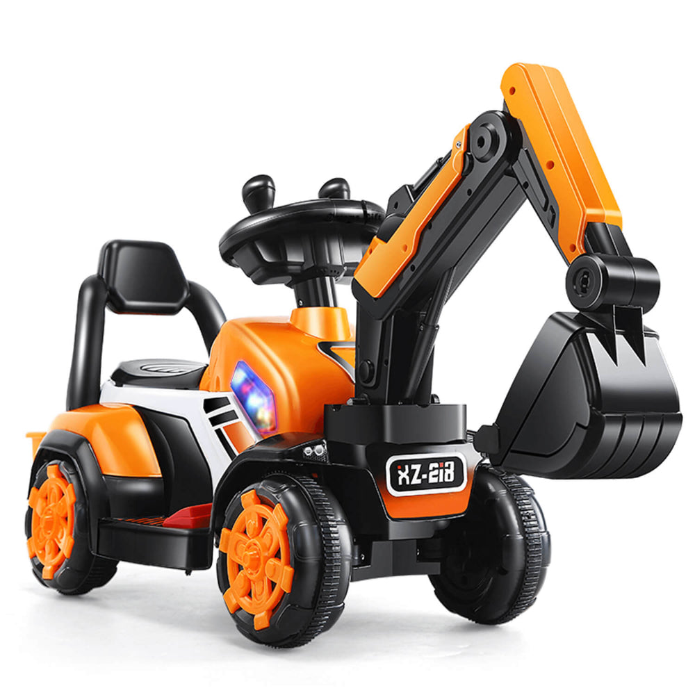 Electric Ride-On Excavator Toy for Kids