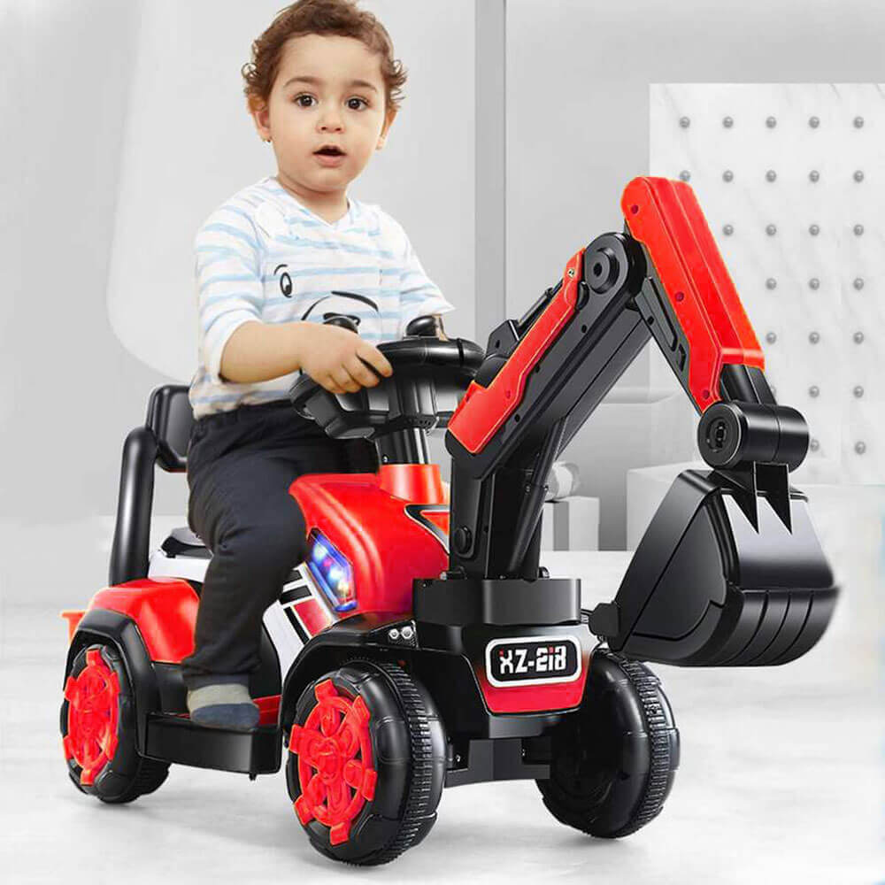 Electric Ride-On Excavator Toy for Kids
