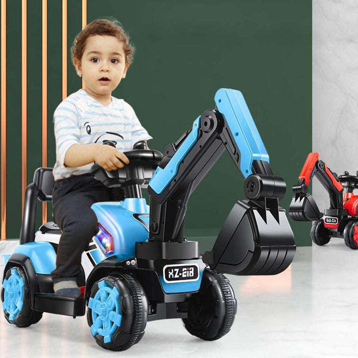 Electric Ride-On Excavator Toy for Kids
