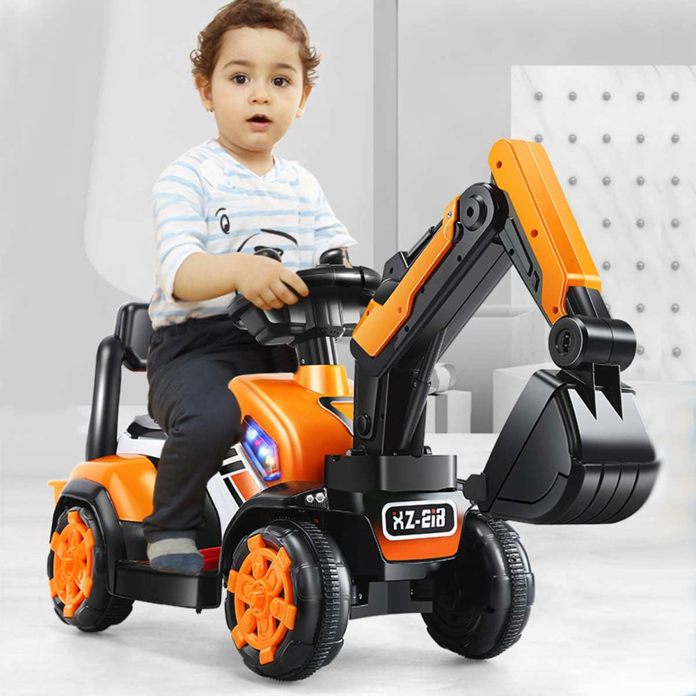 Electric Ride-On Excavator Toy for Kids