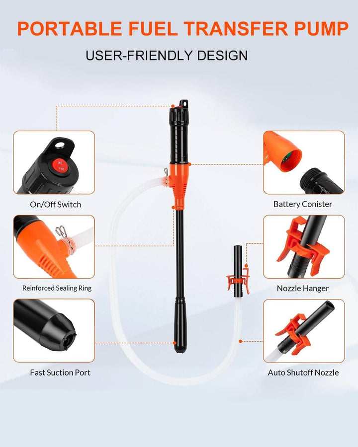 Electric Siphon Pump for Gas, Diesel, and Water Transfer