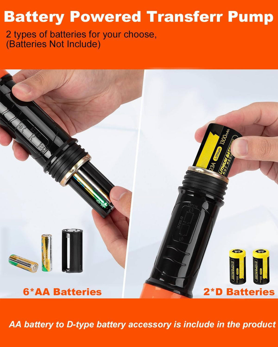 Electric Siphon Pump for Gas, Diesel, and Water Transfer