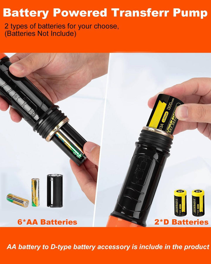 Electric Siphon Pump for Gas, Diesel, and Water Transfer