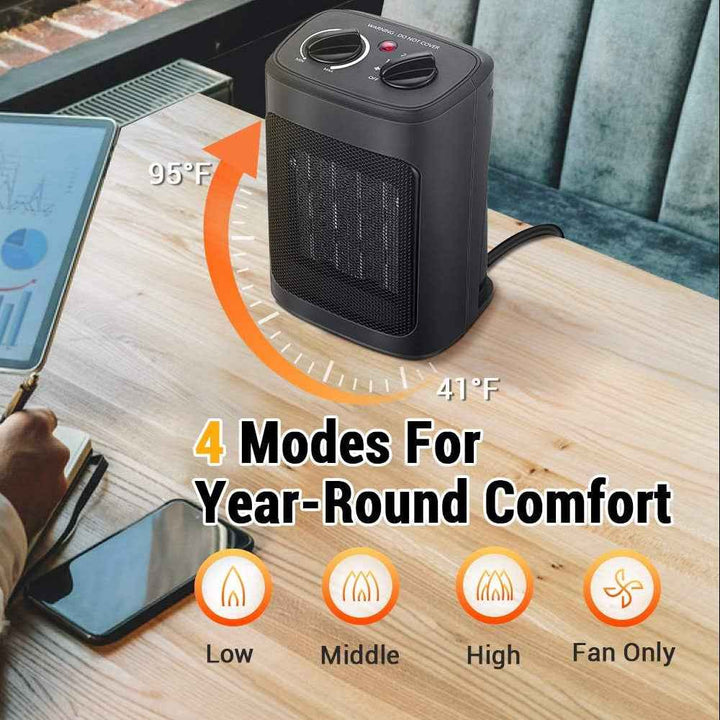 Electric Space Heater Fast Heating Energy Efficient Heater Unit