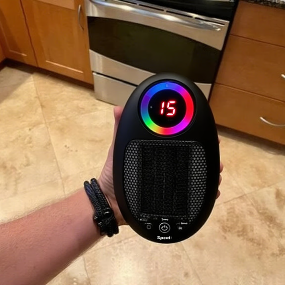 Electric Space Heater with Digital Thermostat for Energy Savings